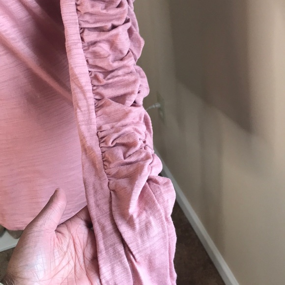 Free people long ruffled sleeved t shirt size M - Picture 2 of 9